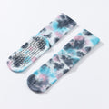 Yogcsde | Women’s Spring & Summer Tie-Dyed Long Yoga Socks – Colorful Cotton Design for Indoor Pilates & Fitness