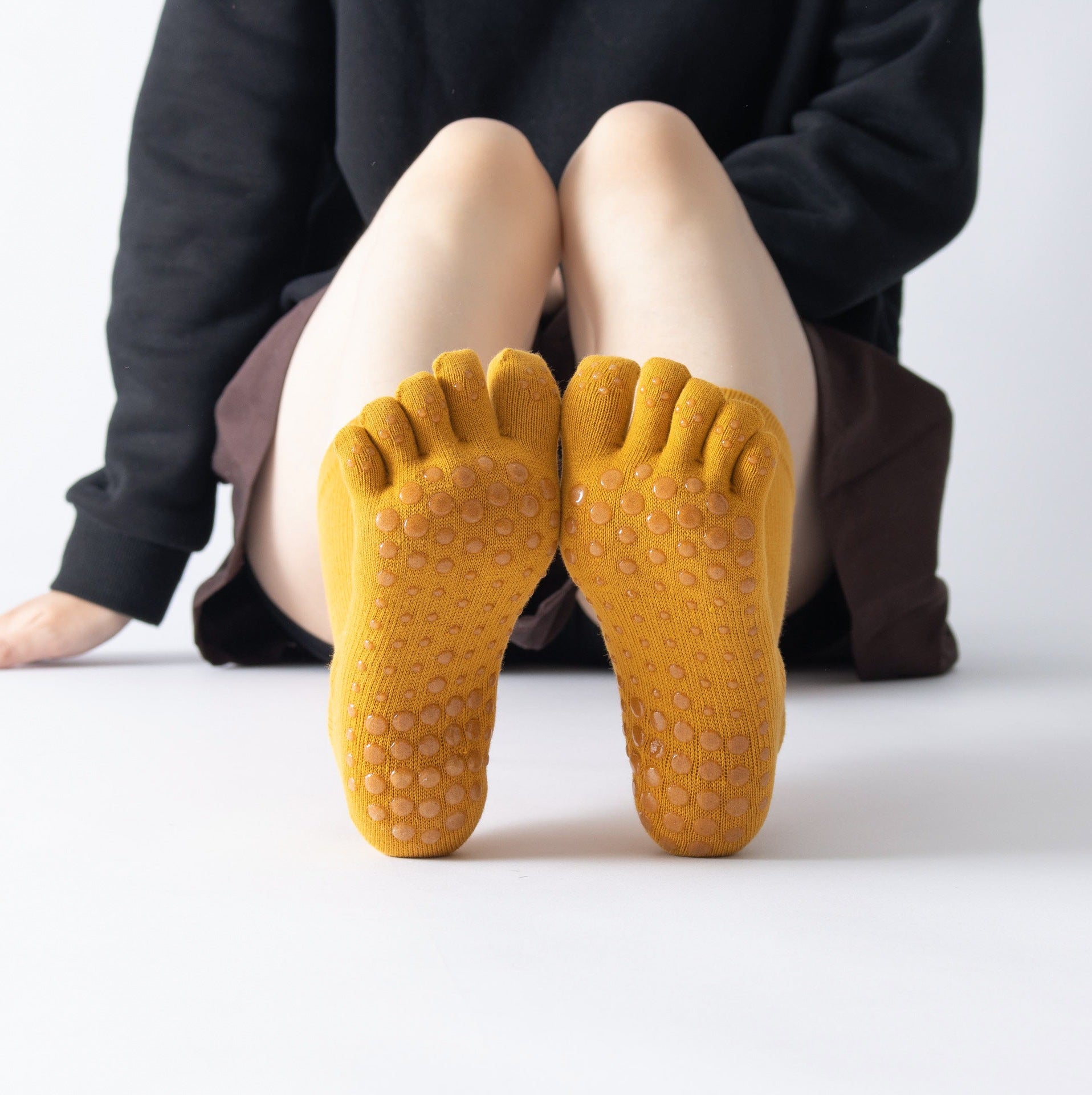 Yogcsde | Women's High-Compression Non-Slip Yoga Socks, All-Season Calf Support Socks for Fitness