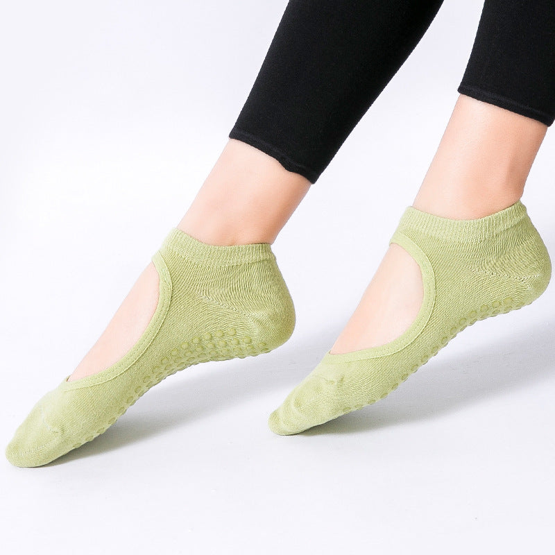 Yogcsde | Women’s Spring & Summer Open-Back Yoga Socks – Lightweight Design for Pilates, Dance & Indoor Fitness