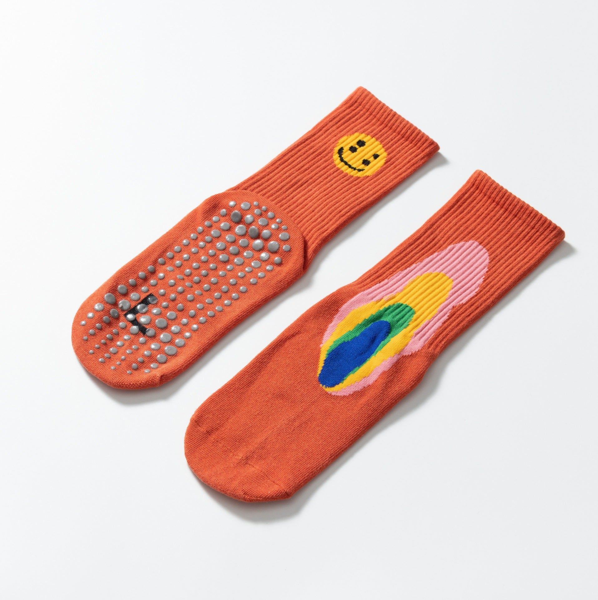 Yogcsde | Trendy Graffiti Yoga Socks for Women, Stylish Pilates and Calf Socks for Modern Fitness