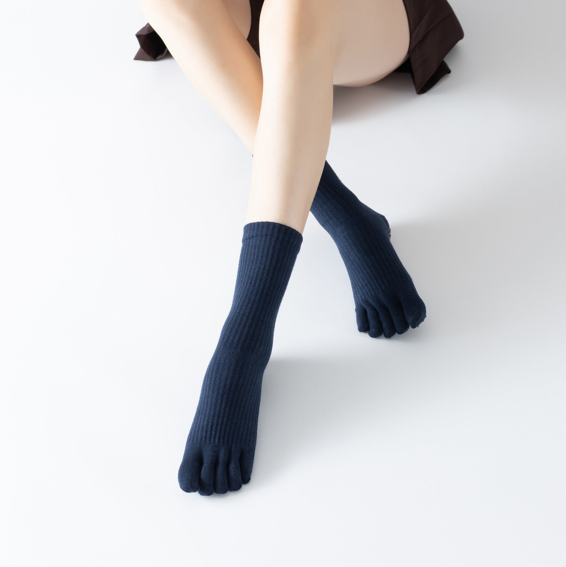 Yogcsde | Women's Long-Tube Compression Yoga Socks, Thick Non-Slip Warm Calf Socks for Fitness