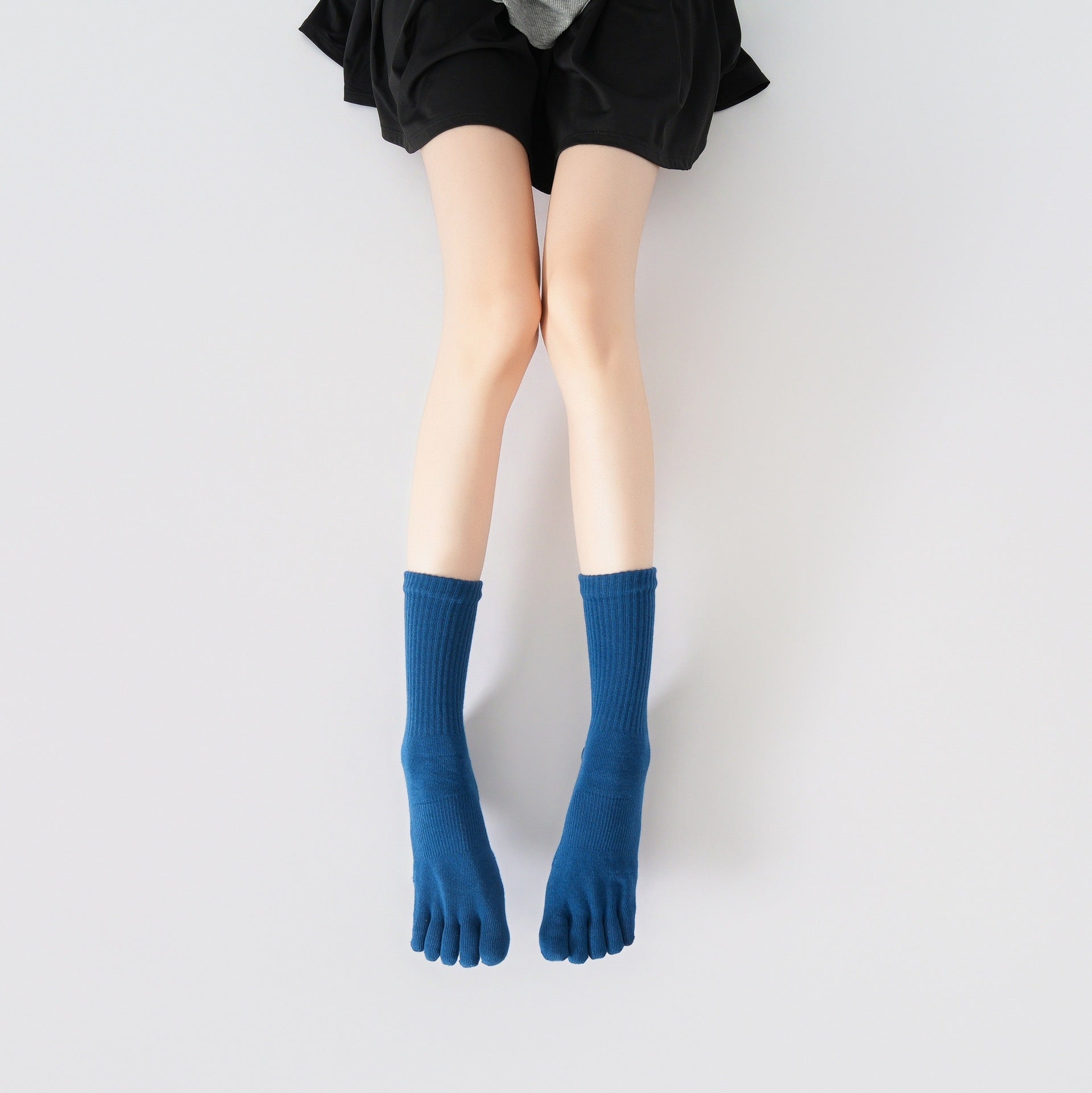 Yogcsde | Women's Thick Terry Split-Toe Yoga Socks, Warm Non-Slip Red Floor Socks