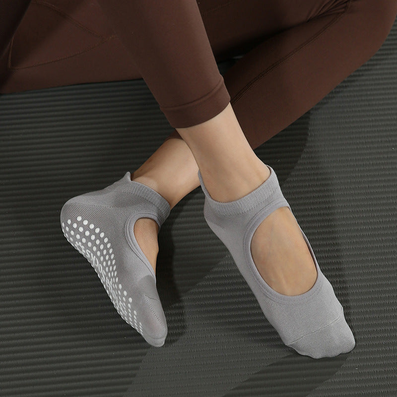 Yogcsde | Women’s Spring & Summer Open-Back Yoga Socks – Lightweight Design for Beginner Pilates & Dance Practice