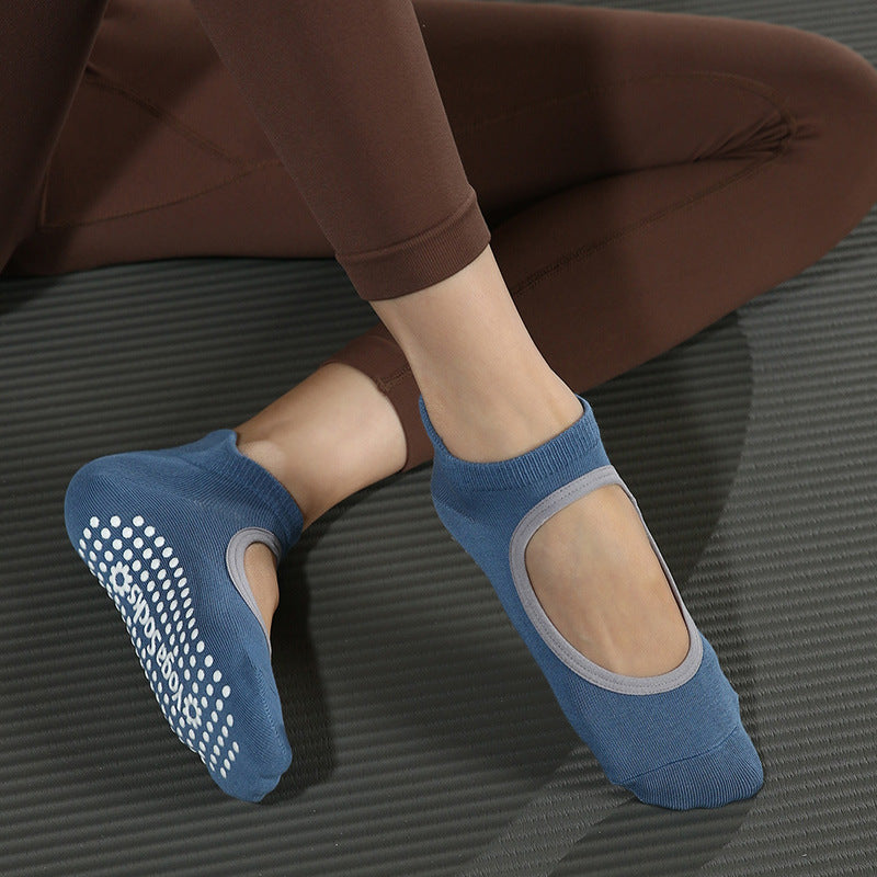 Yogcsde | Women’s Spring & Summer Open-Back Yoga Socks – Lightweight Design for Beginner Pilates & Dance Practice