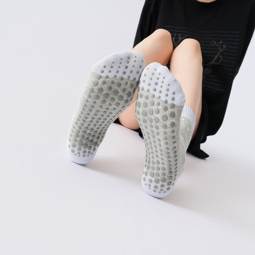 Yogcsde | Women's Autumn Fair Isle Yoga Socks, Non-Slip Colorful Floor Socks for Fitness