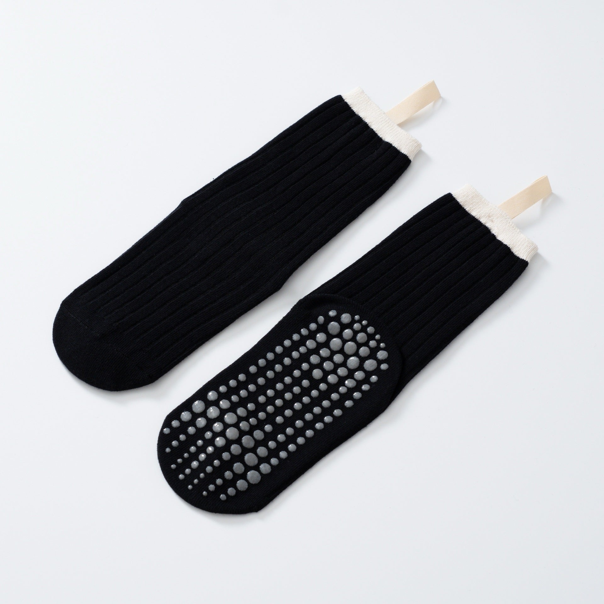 Yogcsde | Women's New College-Style Mid-Calf Yoga Socks, Non-Slip Versatile Sports Socks for All Seasons