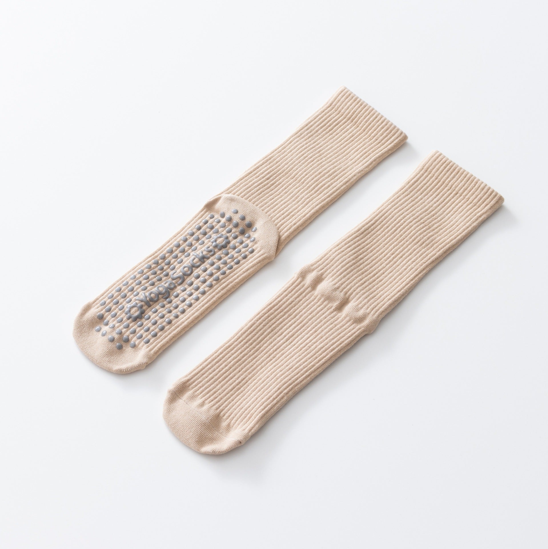 Yogcsde | Women's Compression Yoga Socks in Red, Non-Slip Pilates Socks with Anti-Shedding Design