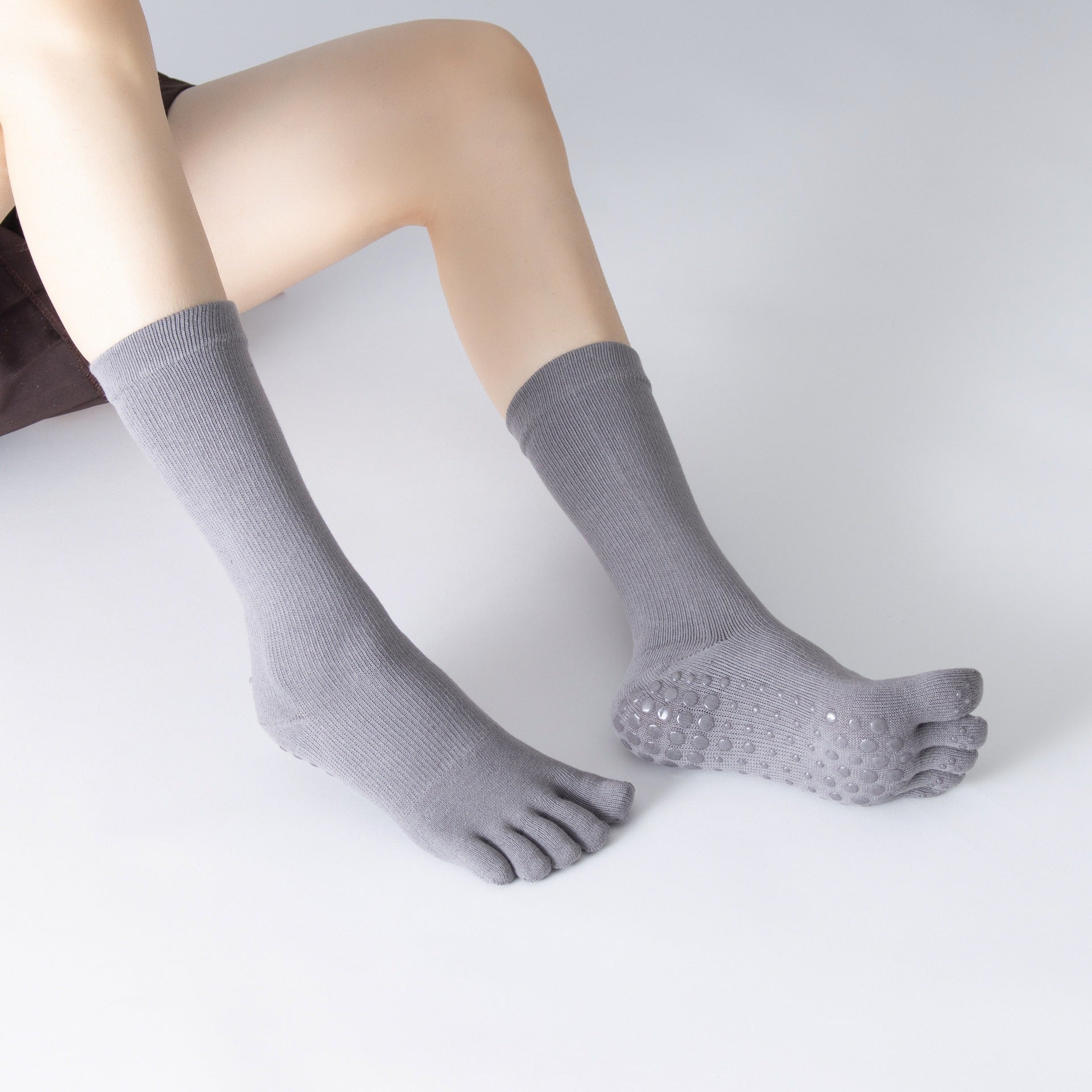 Yogcsde | Women's High-Compression Non-Slip Yoga Socks, All-Season Calf Support Socks for Fitness