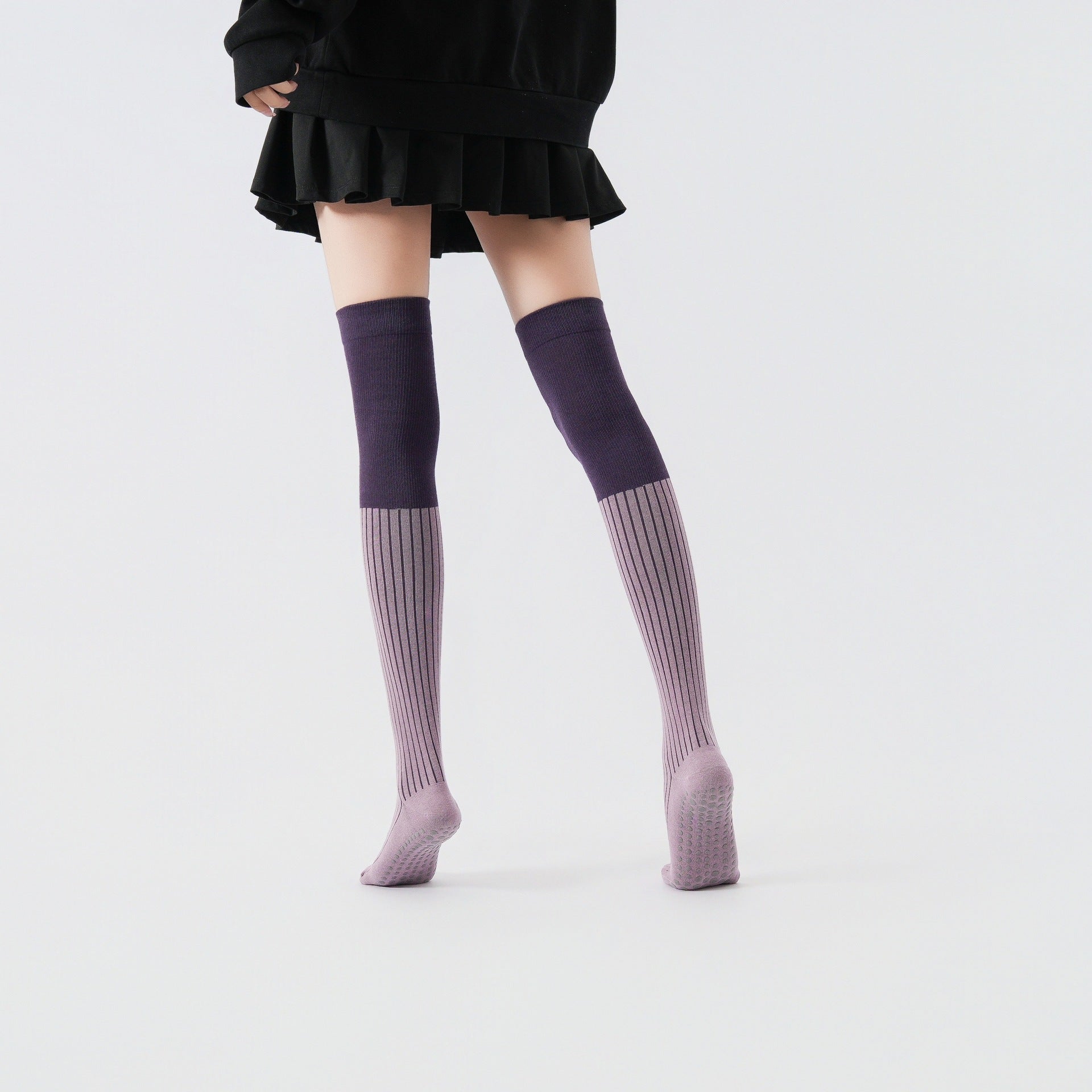 Yogcsde | Women's Autumn & Winter Over-The-Knee Compression Yoga Socks, Non-Slip Slimming Pilates Socks