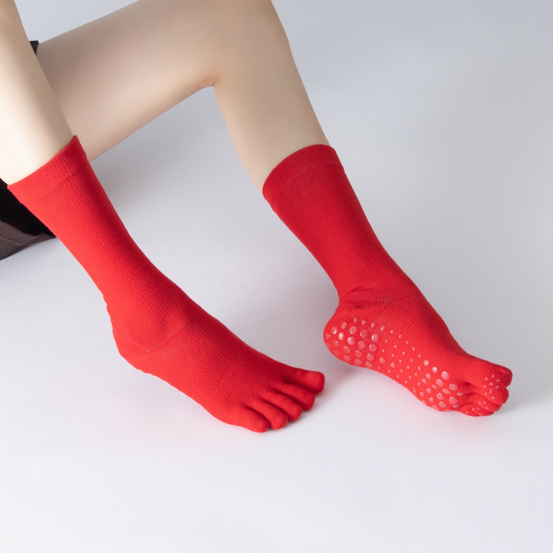 Yogcsde | Women's High-Compression Non-Slip Yoga Socks, All-Season Calf Support Socks for Fitness