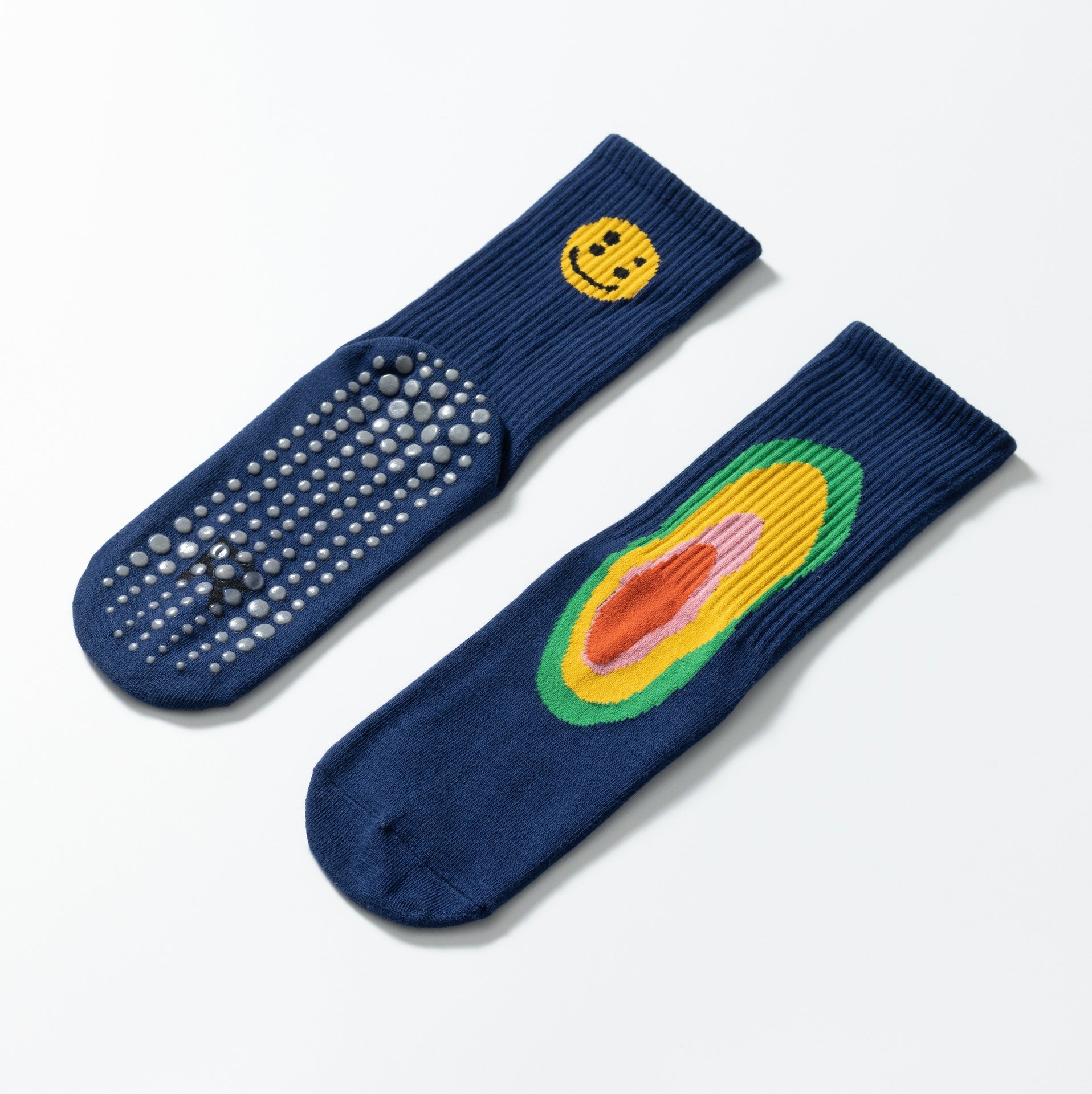 Yogcsde | Trendy Graffiti Yoga Socks for Women, Stylish Pilates and Calf Socks for Modern Fitness