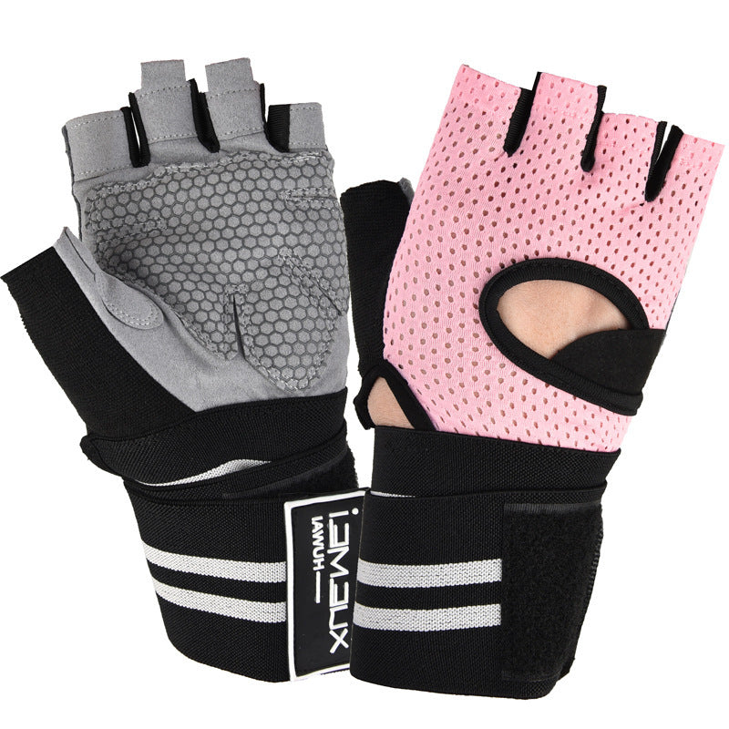 Yogcsde | Extended Half-Finger Training Gloves for Men & Women – Supportive Fit for Fitness & Exercise