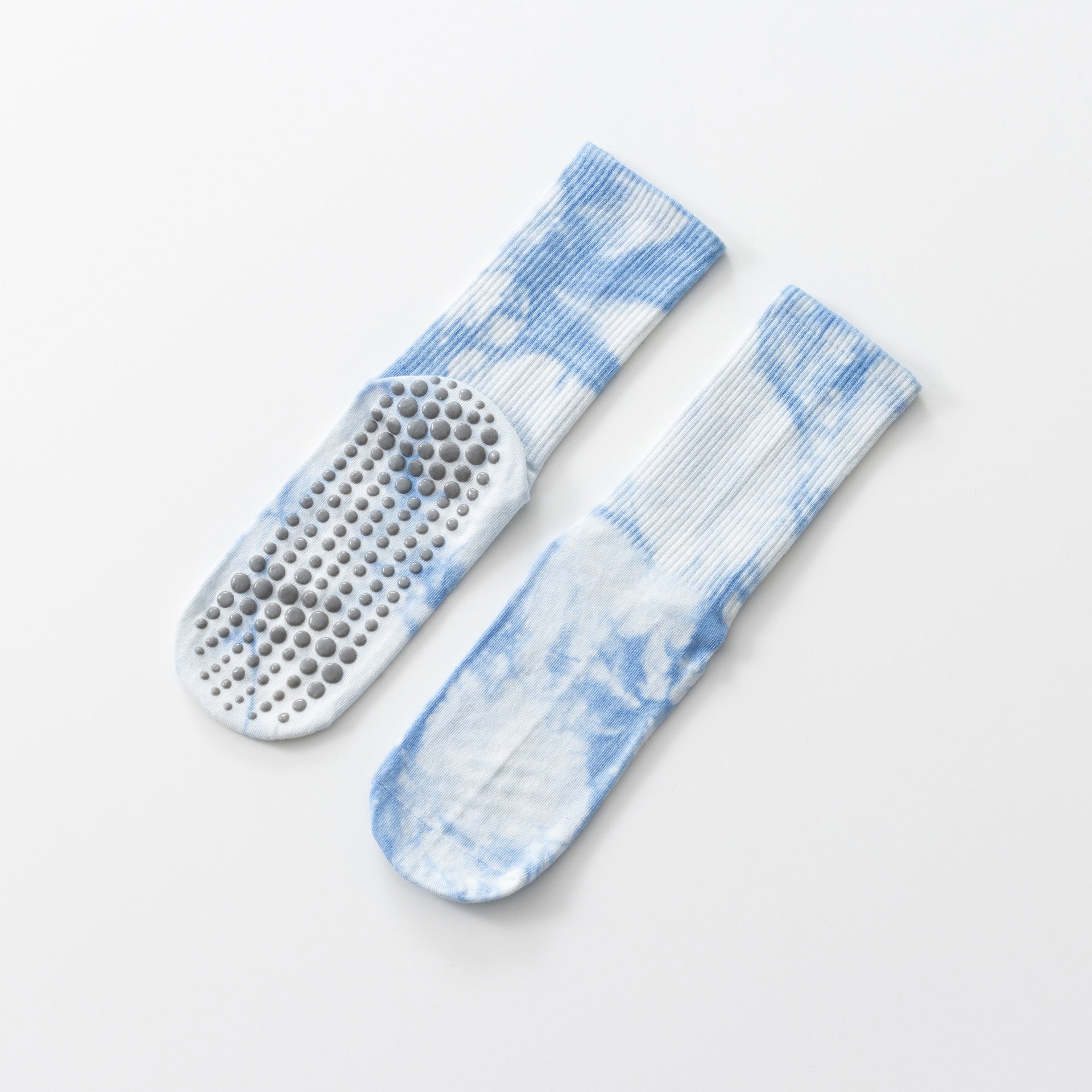 Yogcsde | Women's Spring & Summer Ink-Dyed Mid-Calf Yoga Socks, Non-Slip Fitness Floor Socks
