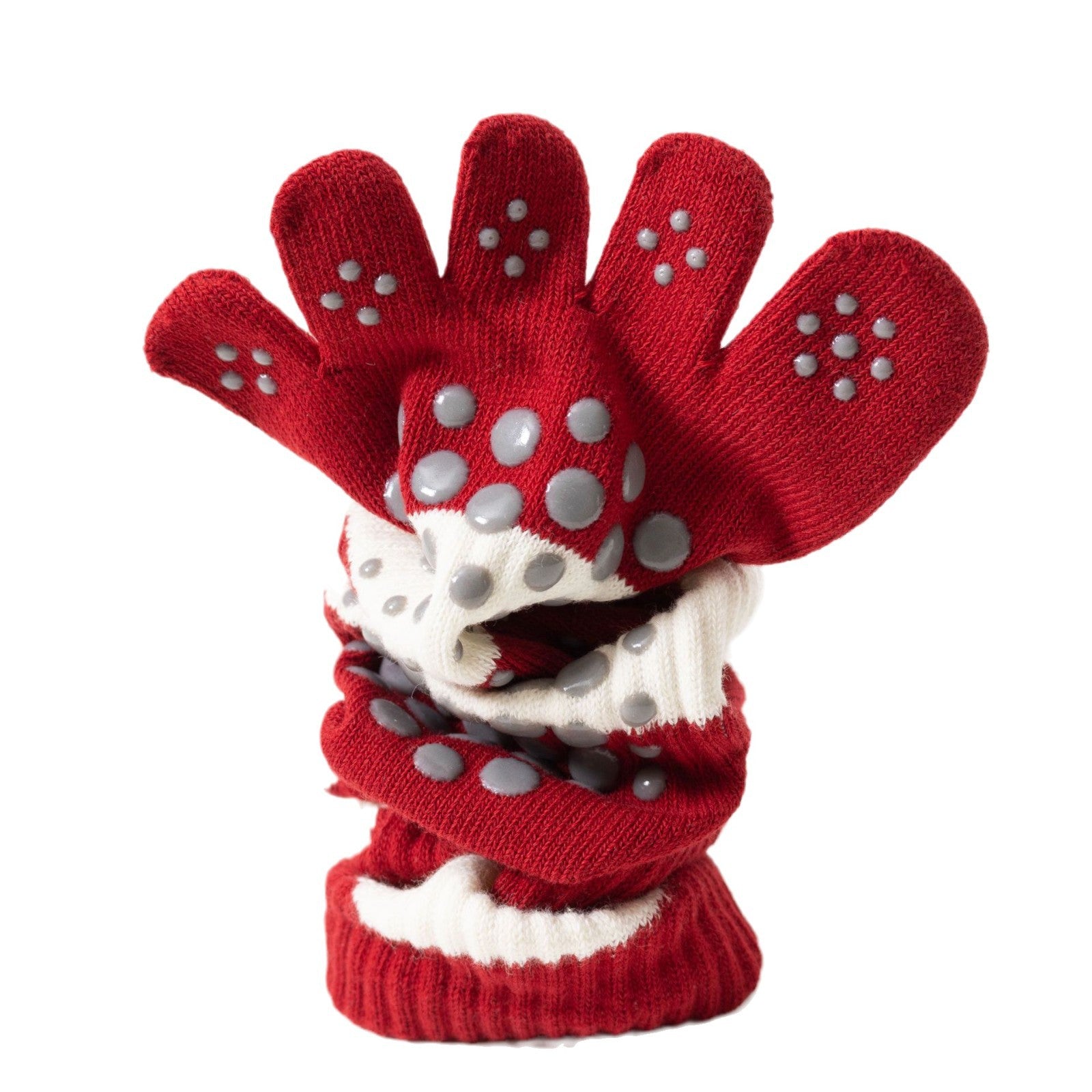 Yogcsde | Women's Zodiac Five-Toe Yoga Calf Socks, Non-Slip Red Pilates Socks for Good Luck