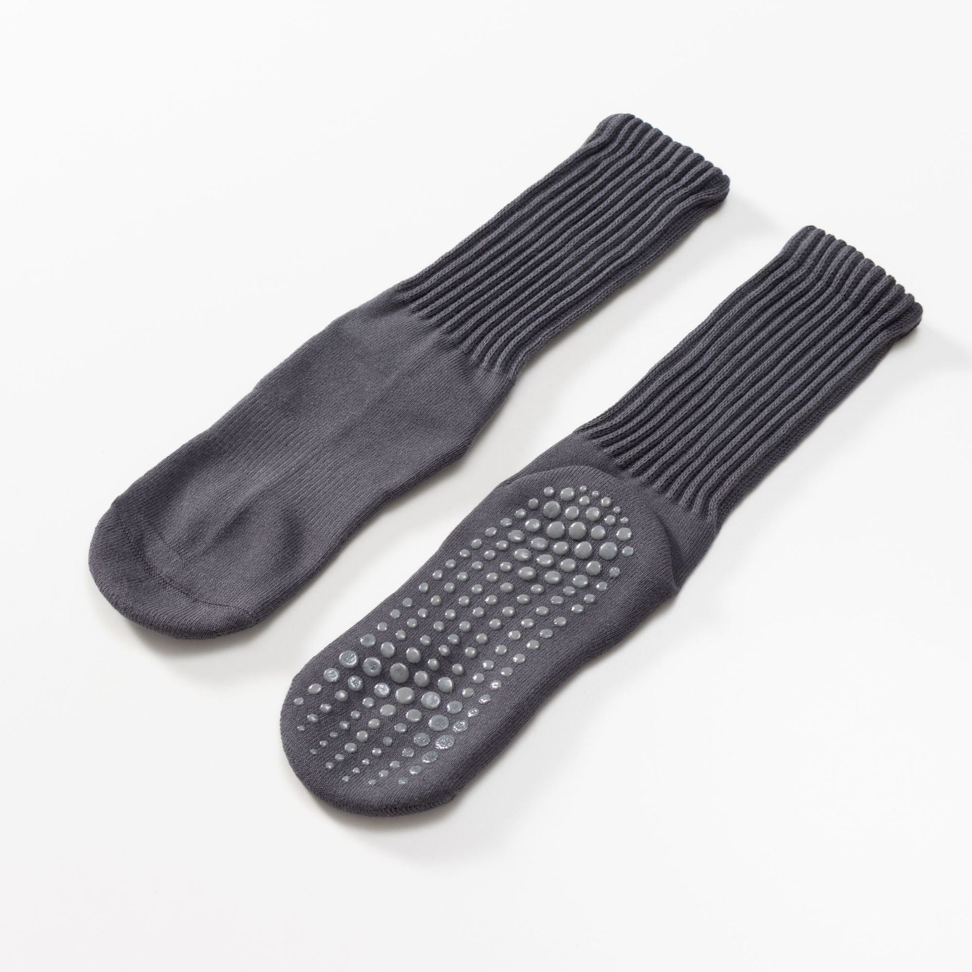 Yogcsde | Women's Retro Maillard-Colored Yoga Calf Socks, Thick Non-Slip Mid-Calf Socks for Fitness