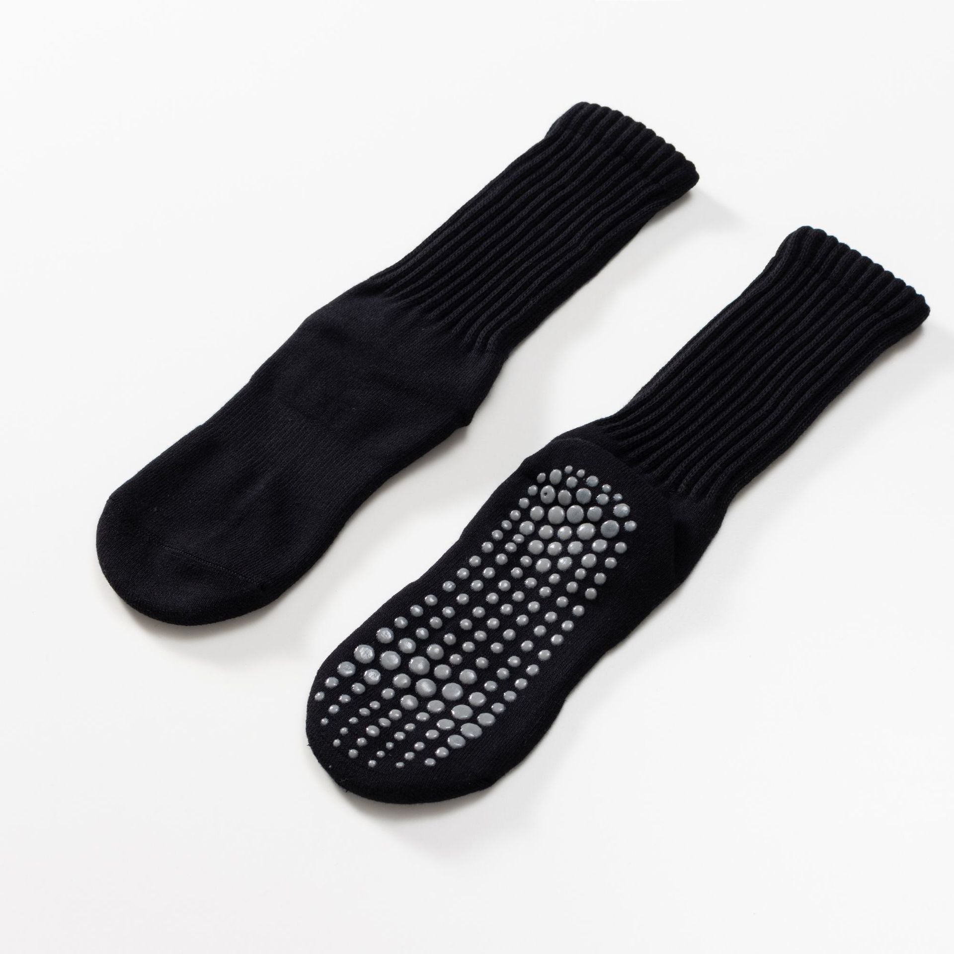 Yogcsde | Women's Retro Maillard-Colored Yoga Calf Socks, Thick Non-Slip Mid-Calf Socks for Fitness