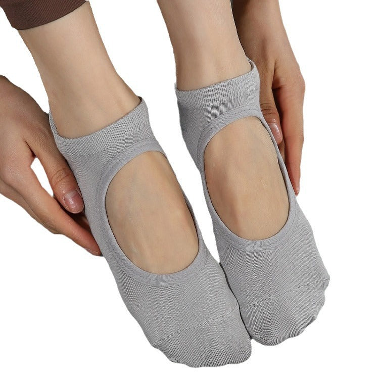 Yogcsde | Women’s Spring & Summer Open-Back Yoga Socks – Lightweight Design for Beginner Pilates & Dance Practice