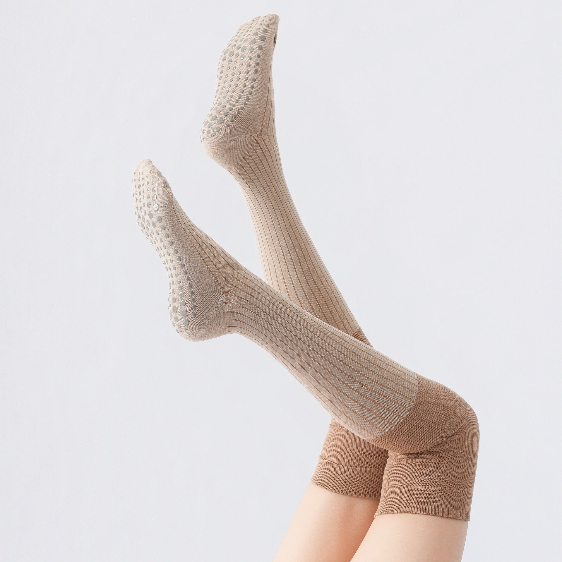 Yogcsde | Women's Autumn & Winter Over-The-Knee Compression Yoga Socks, Non-Slip Slimming Pilates Socks