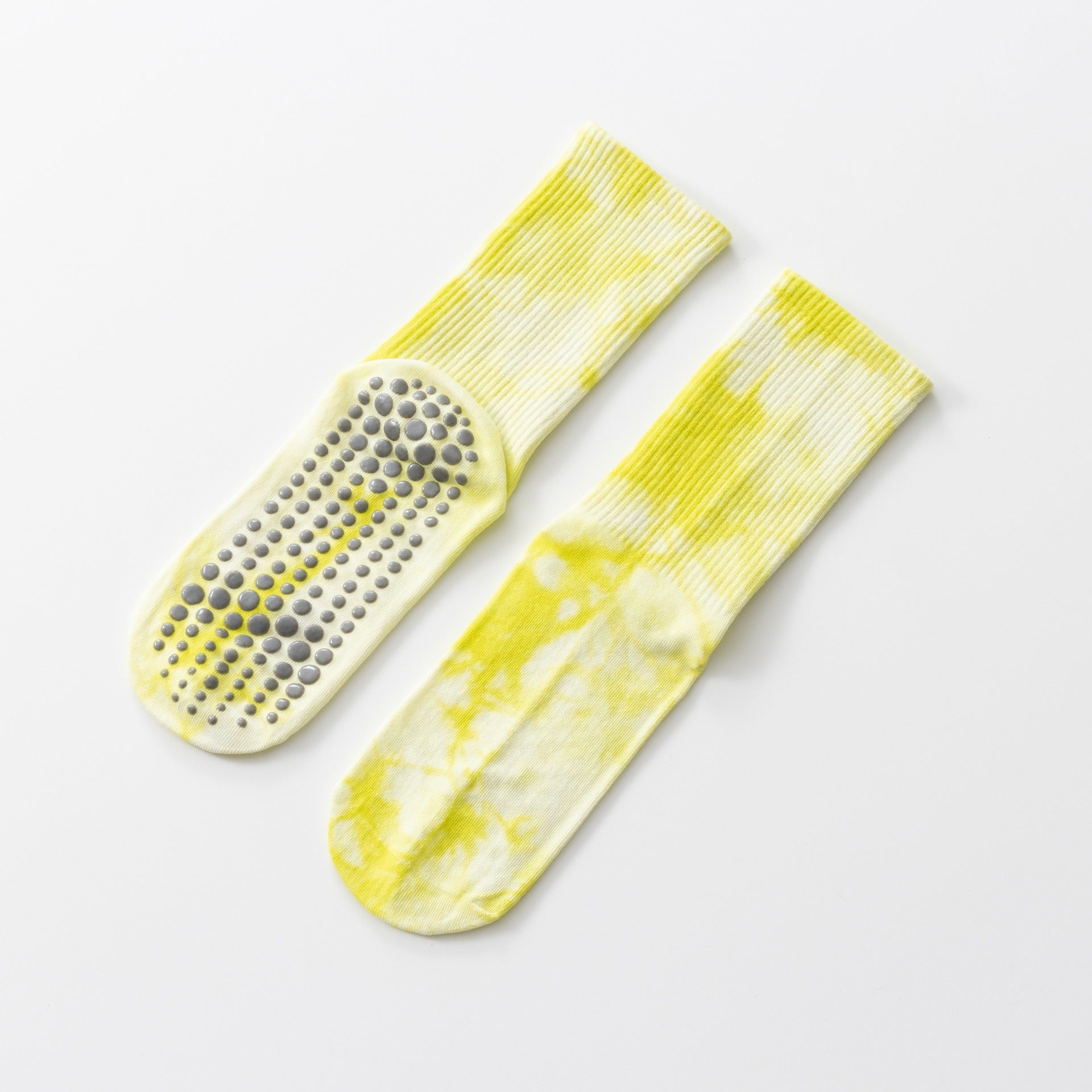 Yogcsde | Women's Spring & Summer Ink-Dyed Mid-Calf Yoga Socks, Non-Slip Fitness Floor Socks