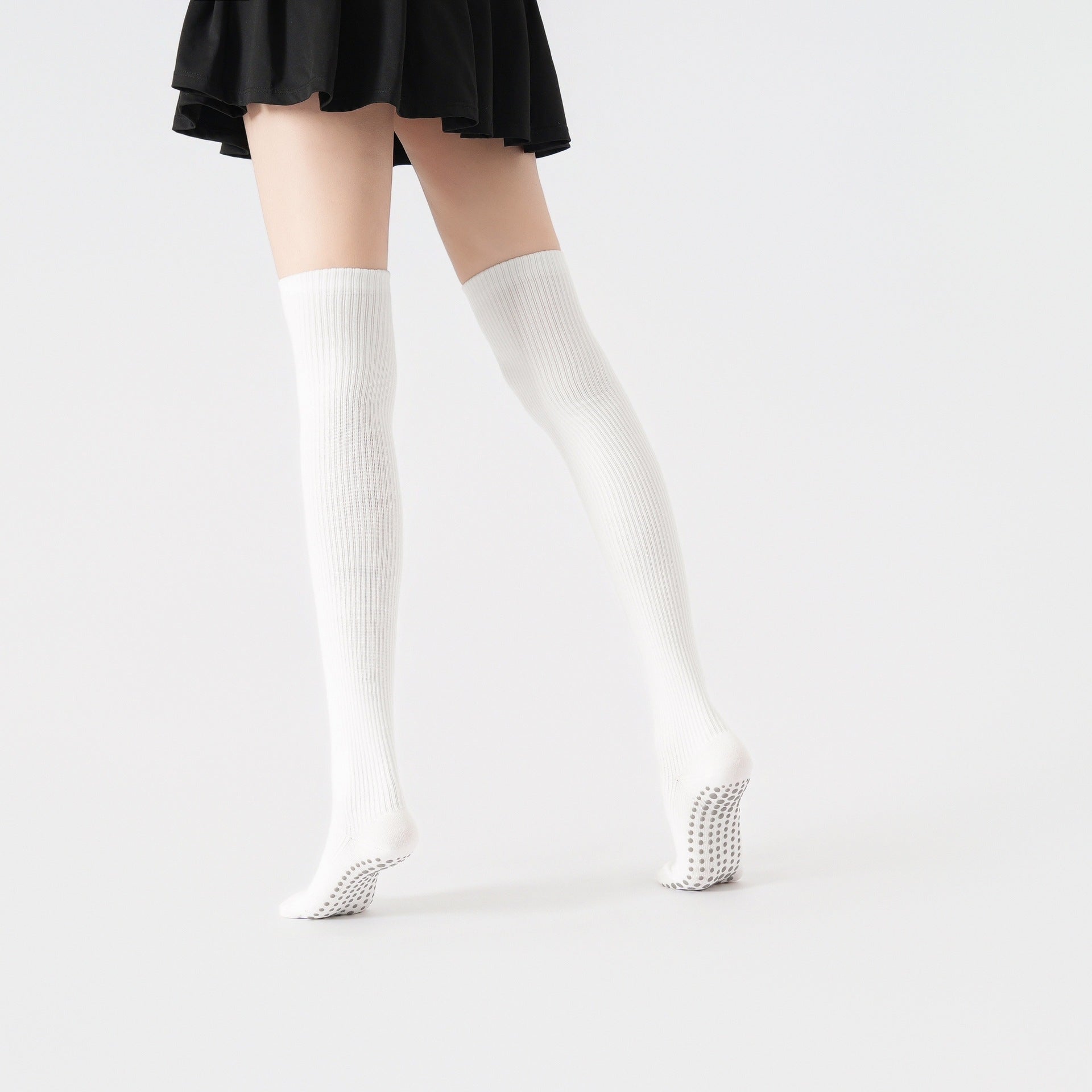 Yogcsde | Women's Autumn & Winter Maillard Over-The-Knee Compression Yoga Socks, Non-Slip Slimming Pilates Socks