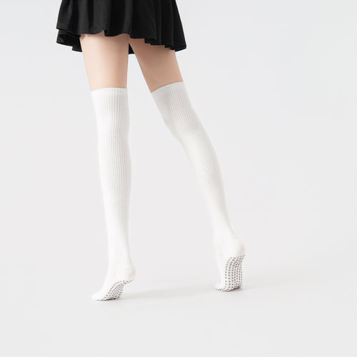 Yogcsde | Women's Autumn & Winter Maillard Over-The-Knee Compression Yoga Socks, Non-Slip Slimming Pilates Socks