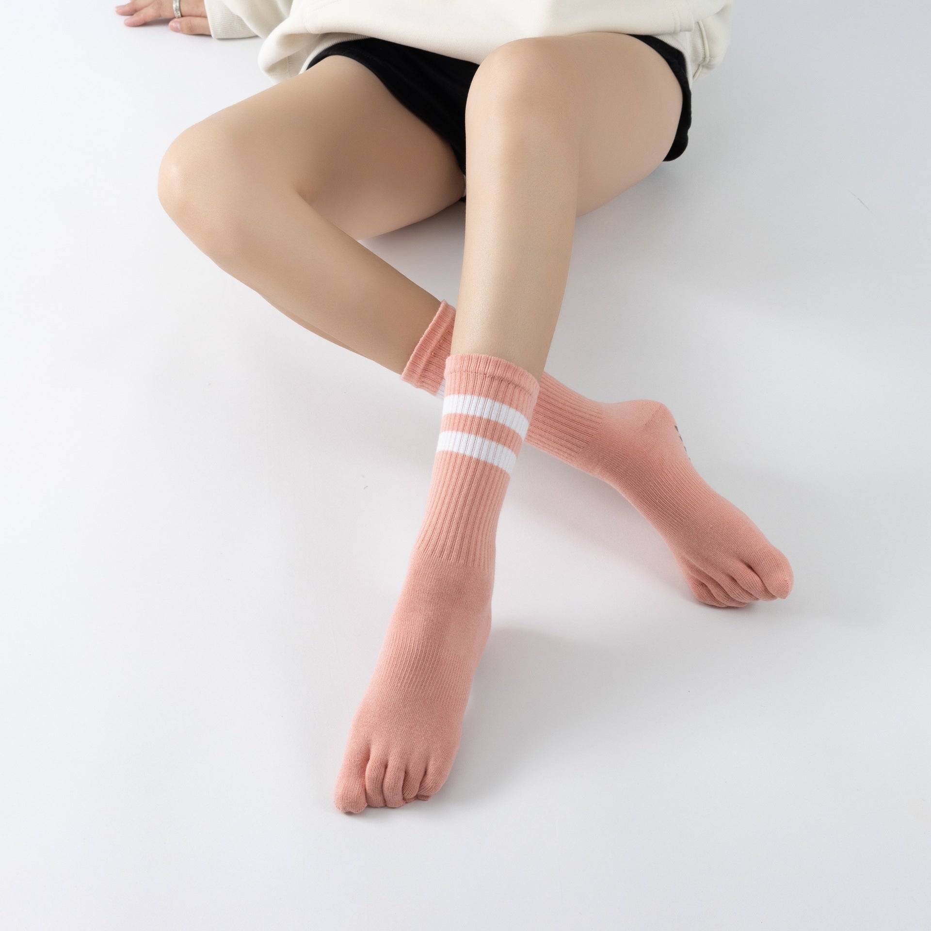 Yogcsde | Women’s Five-Toe Parallel-Bar Style Yoga Socks – Lightweight Autumn Pilates & Indoor Fitness Socks
