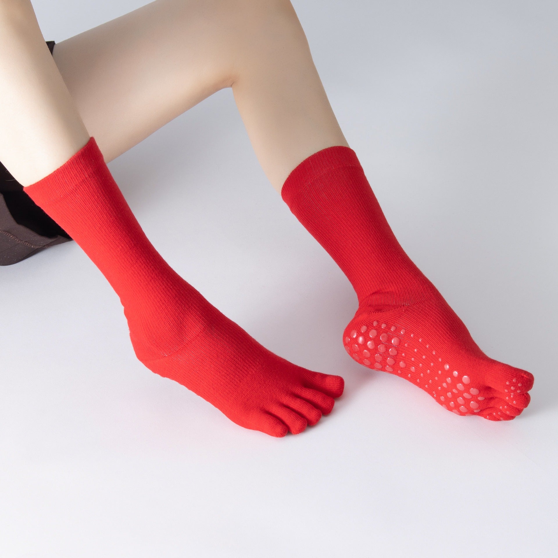 Yogcsde | Women's High-Compression Non-Slip Yoga Socks, All-Season Calf Support Socks for Fitness