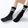 Yogcsde | Women's Mid-Calf Yoga Socks with Thick Terry Soles, Warm Non-Slip Pilates Socks