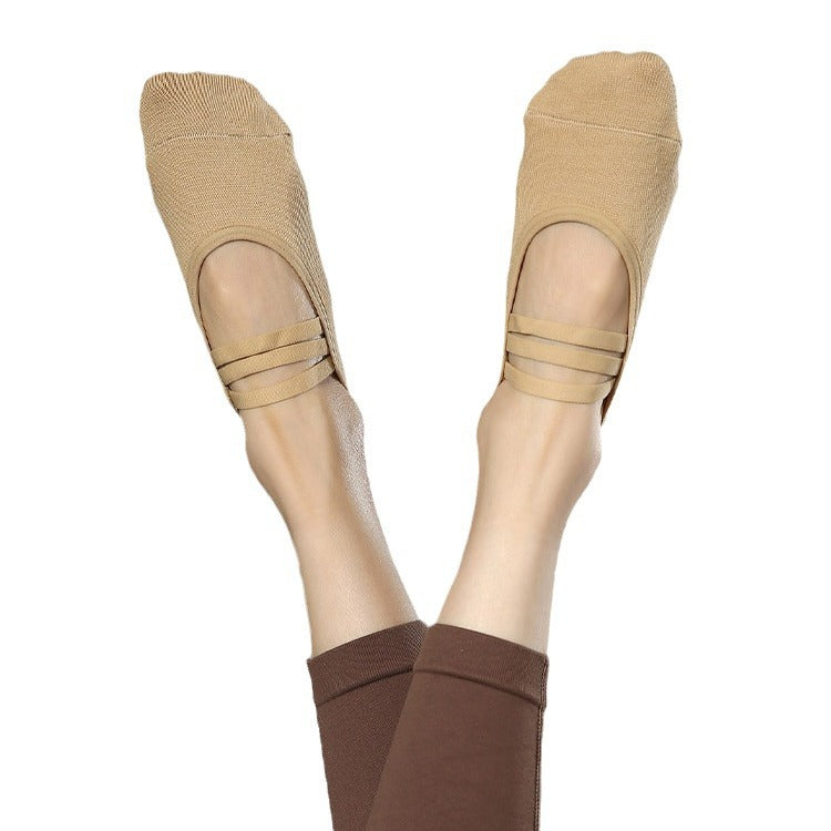 Yogcsde | Women’s Summer Yoga & Pilates Socks – Lightweight Design for Beginner Indoor Floor Practice