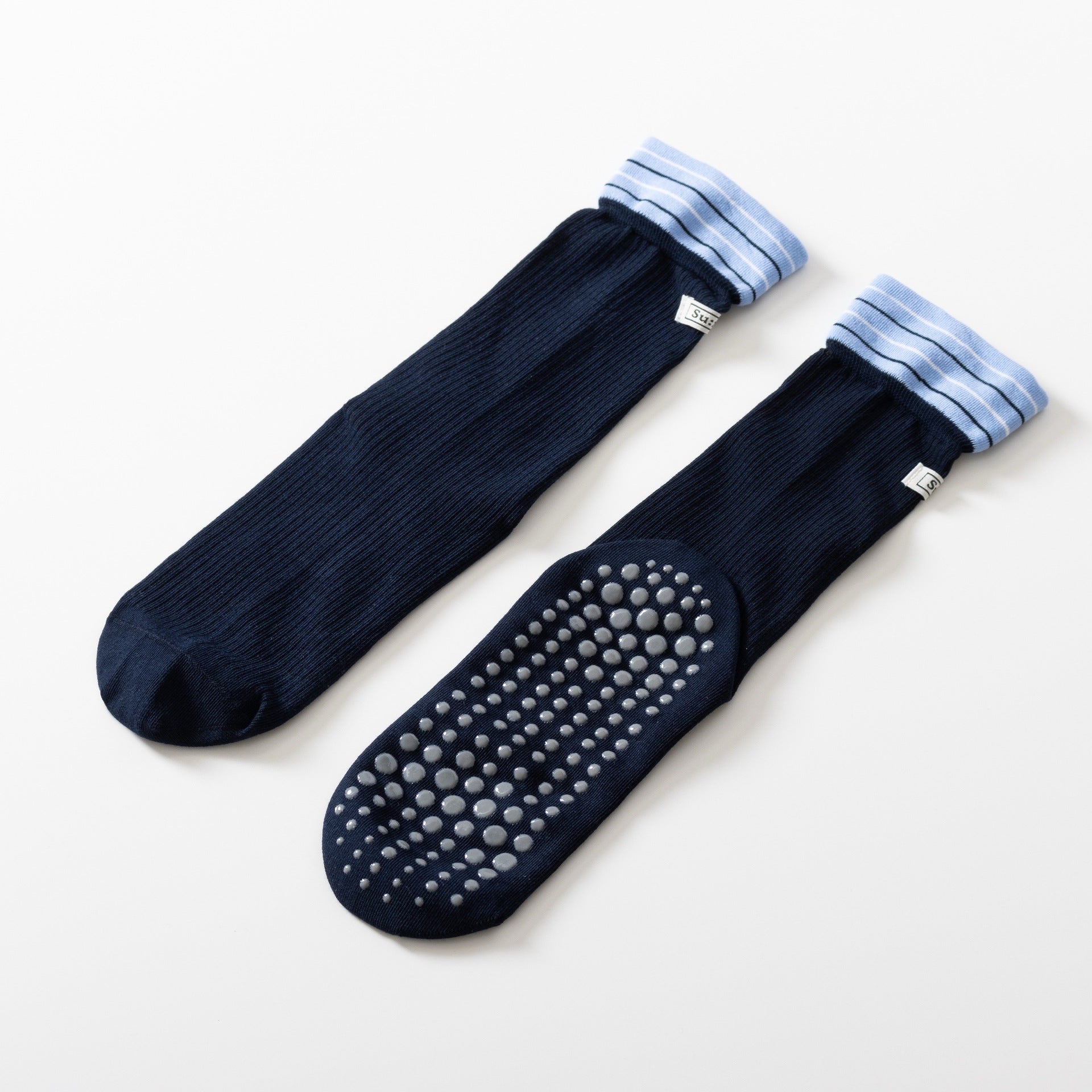 Yogcsde | Women's Spring Two-Tone Yoga Socks, Breathable Non-Slip Dance and Fitness Socks