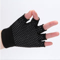 Yogcsde | Grip Dot Yoga Training Gloves for Men & Women – Breathable Fingerless Design