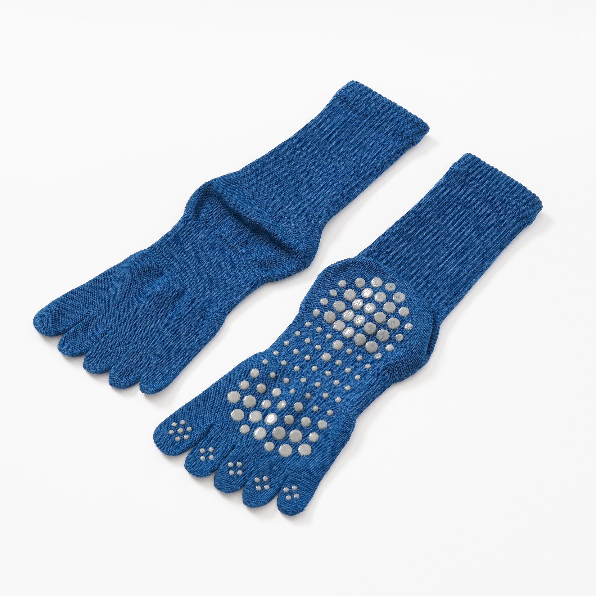 Yogcsde | Women's Thick Terry Split-Toe Yoga Socks, Warm Non-Slip Red Floor Socks