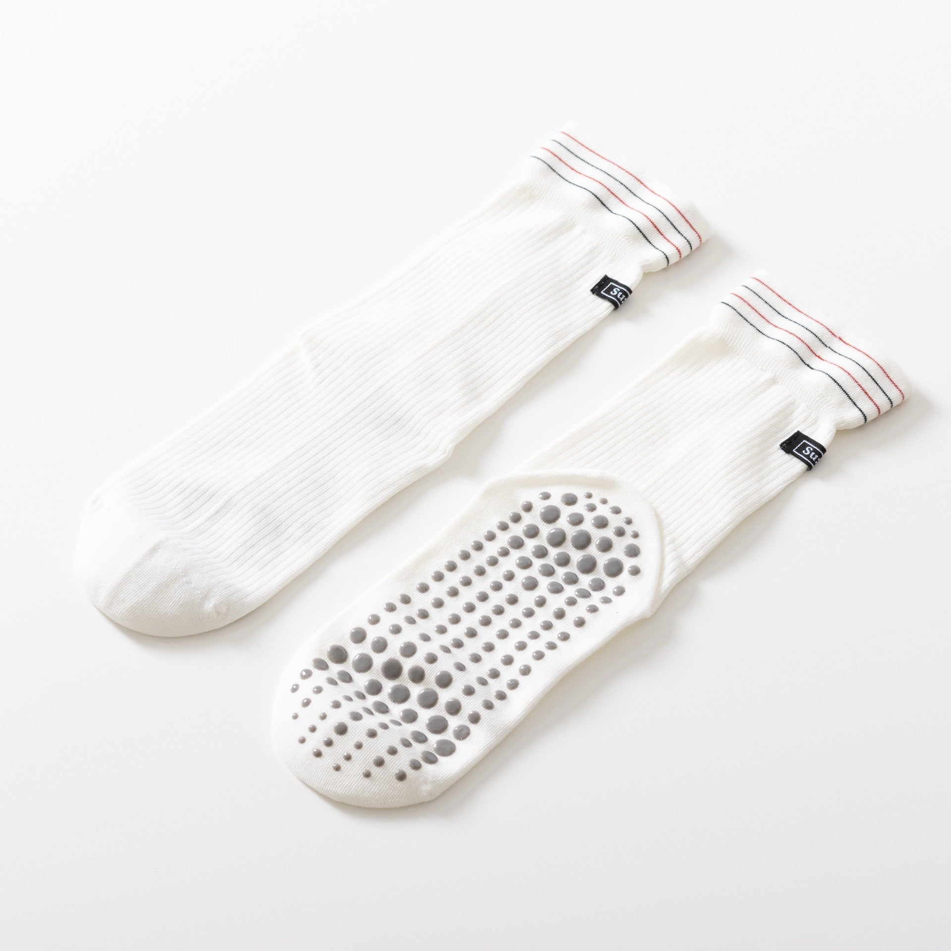 Yogcsde | Women's Spring Two-Tone Yoga Socks, Breathable Non-Slip Dance and Fitness Socks