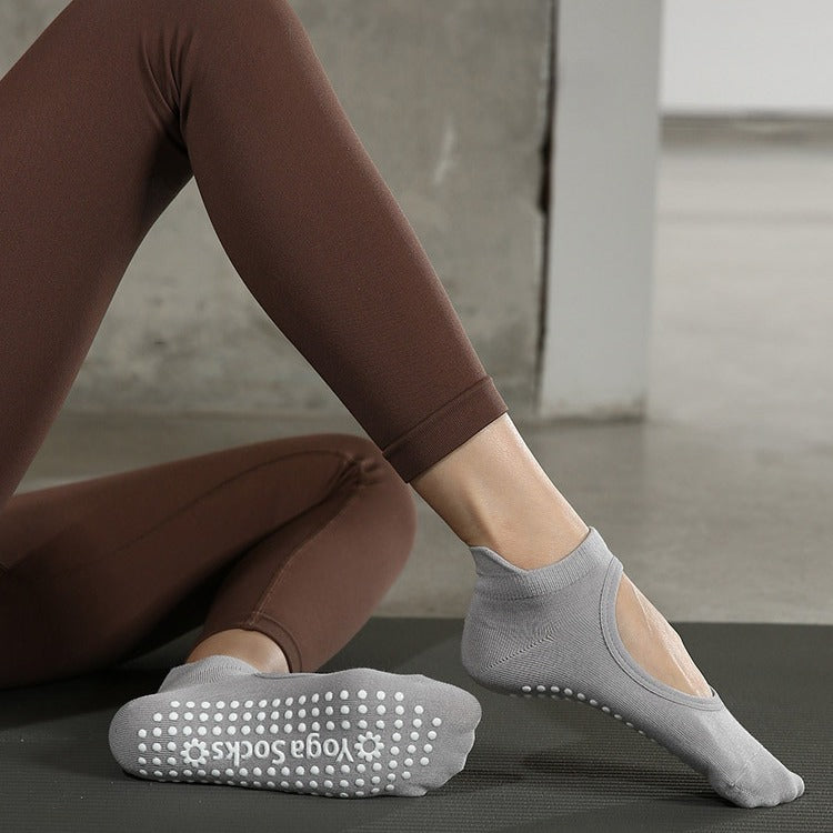 Yogcsde | Women’s Spring & Summer Open-Back Yoga Socks – Lightweight Design for Beginner Pilates & Dance Practice