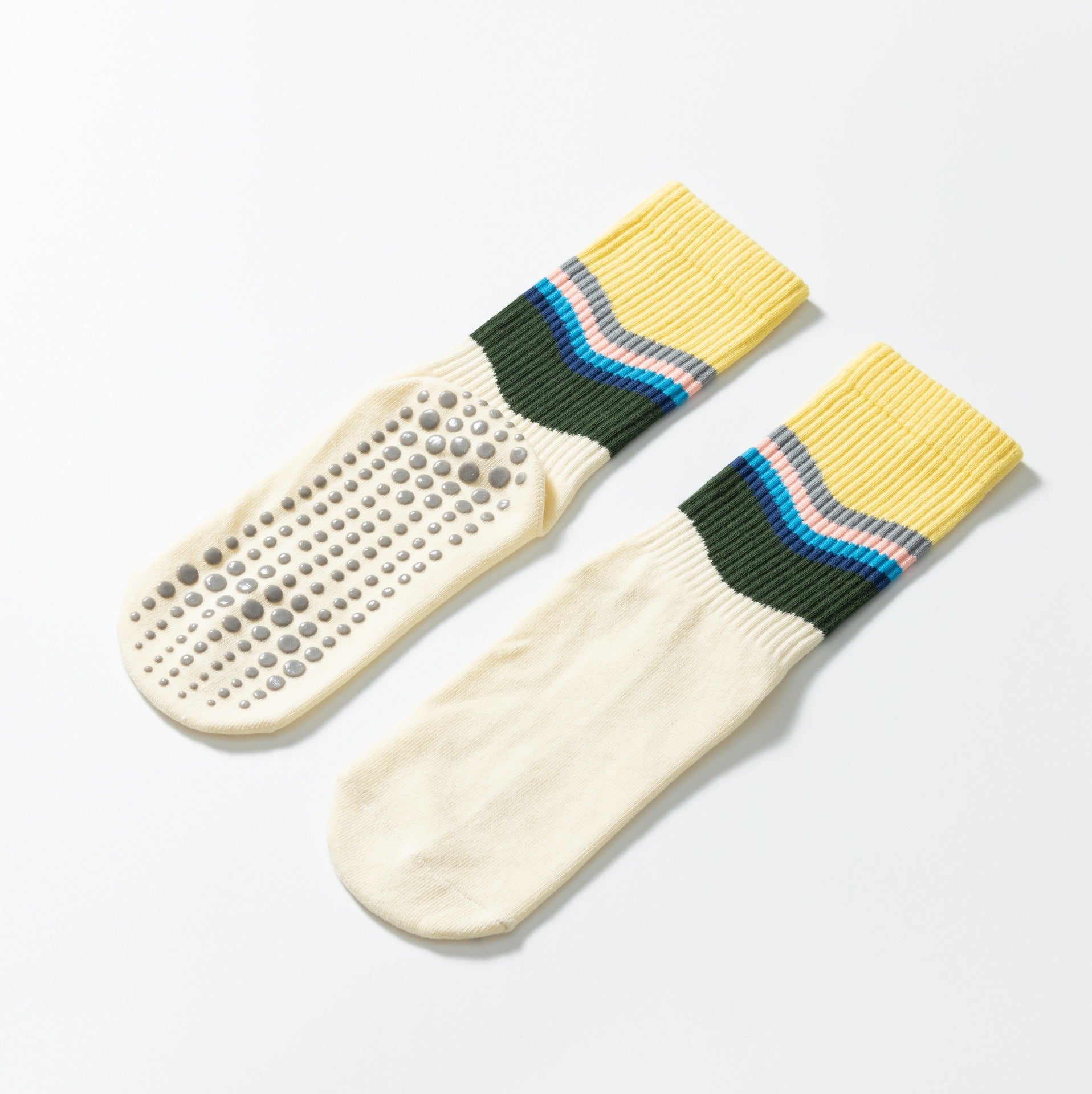 Yogcsde | Trendy Graffiti Yoga Socks for Women, Stylish Pilates and Calf Socks for Modern Fitness