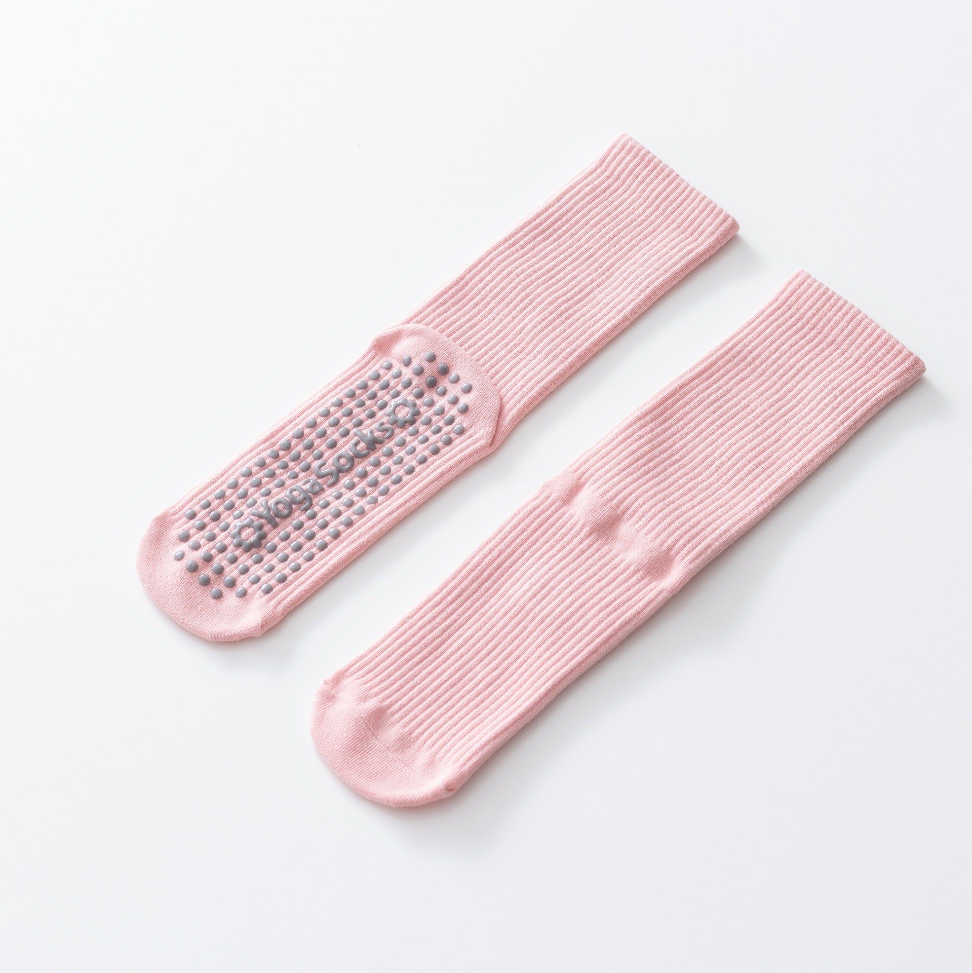 Yogcsde | Women's Compression Yoga Socks in Red, Non-Slip Pilates Socks with Anti-Shedding Design