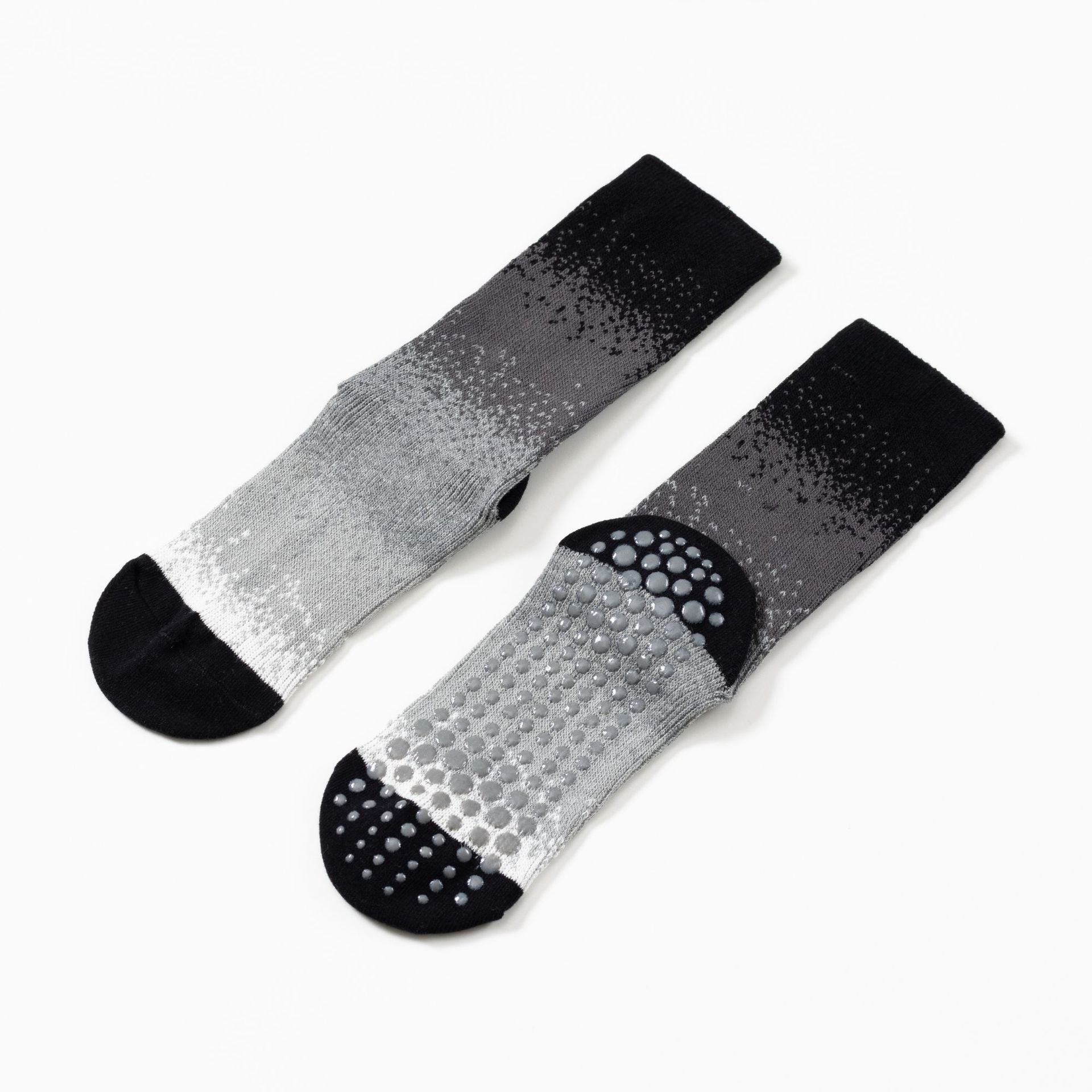 Yogcsde | Women's Trendy Color-Blocked Yoga Calf Socks, Double-Stitch Non-Slip Japanese-Style Fitness Socks