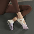 Yogcsde | Women’s Summer Five-Toe Yoga Socks – Lightweight Gradient Design for Pilates & Indoor Fitness
