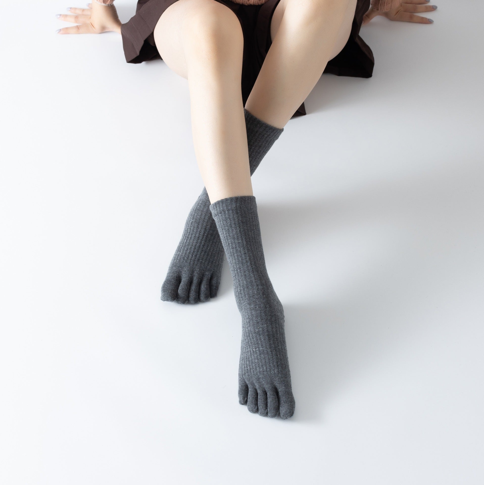 Yogcsde | Women's Long-Tube Compression Yoga Socks, Thick Non-Slip Warm Calf Socks for Fitness