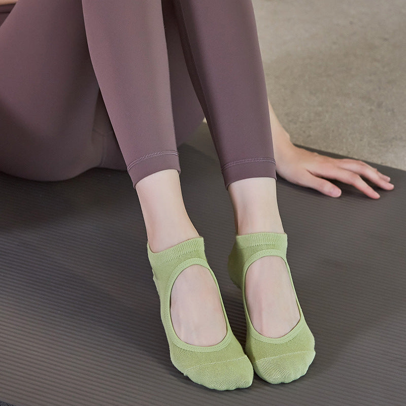Yogcsde | Women’s Spring & Summer Open-Back Yoga Socks – Lightweight Design for Pilates, Dance & Indoor Fitness