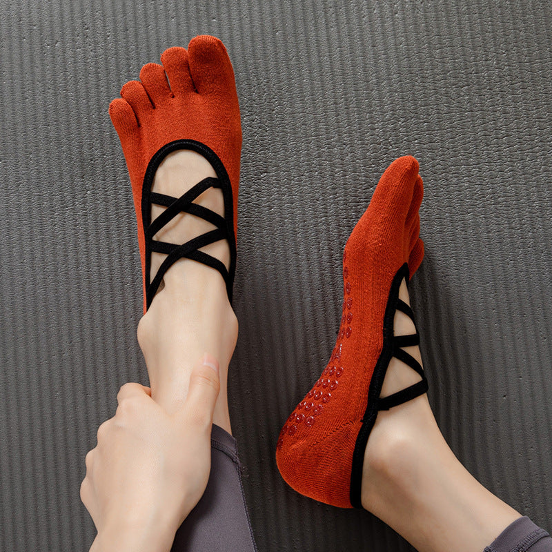 Yogcsde | Women’s Summer Five-Toe Yoga Socks – Lightweight Design for Pilates & Indoor Fitness