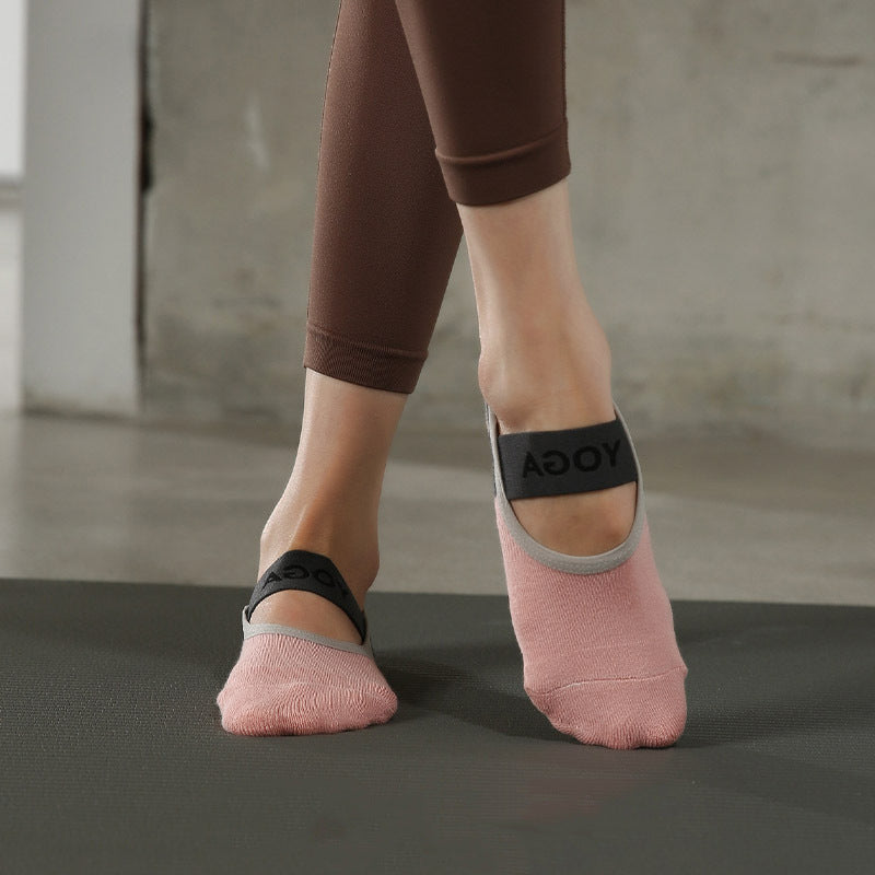 Yogcsde | Women’s Summer Pilates & Yoga Socks – Lightweight Strapped Design for Indoor Fitness