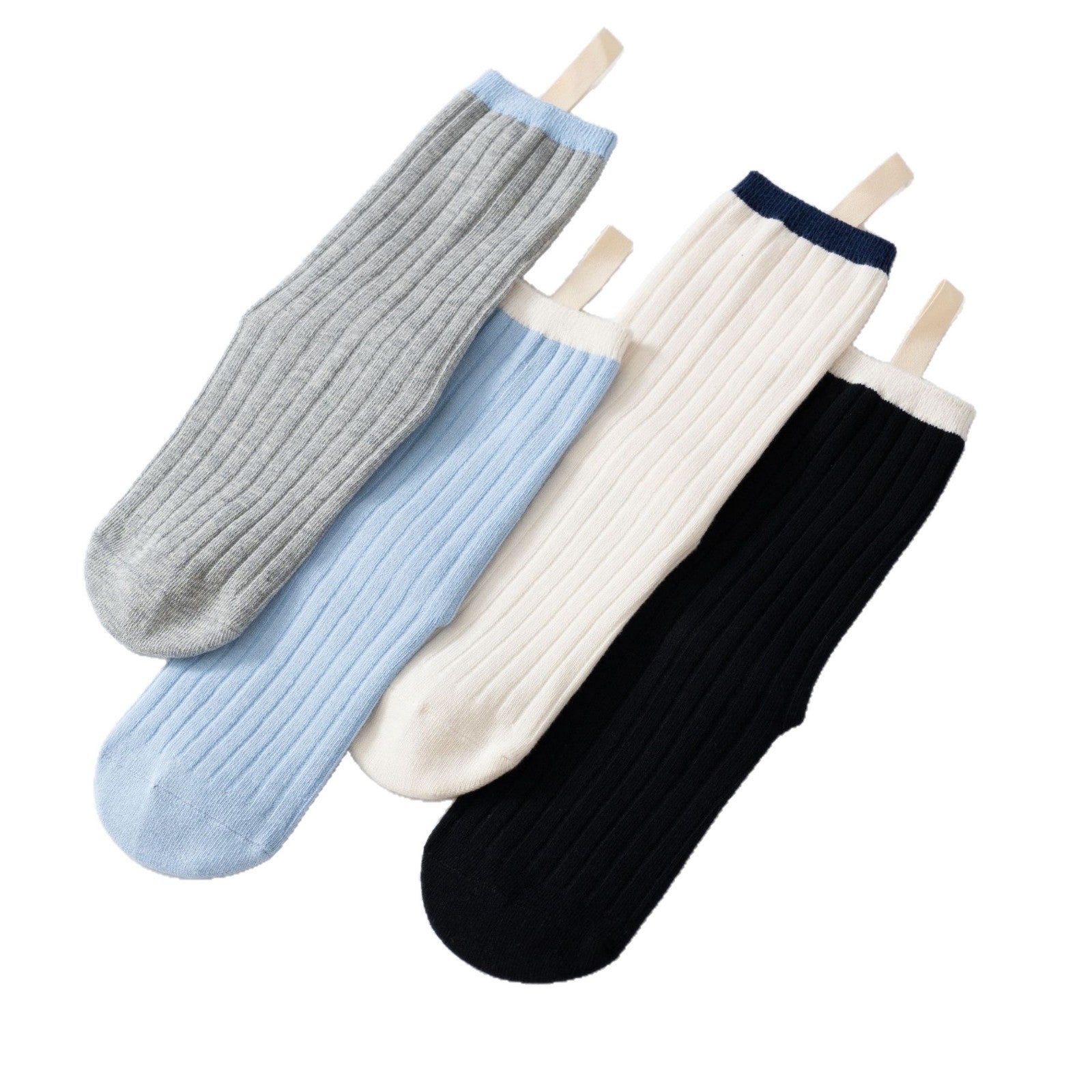 Yogcsde | Women's New College-Style Mid-Calf Yoga Socks, Non-Slip Versatile Sports Socks for All Seasons