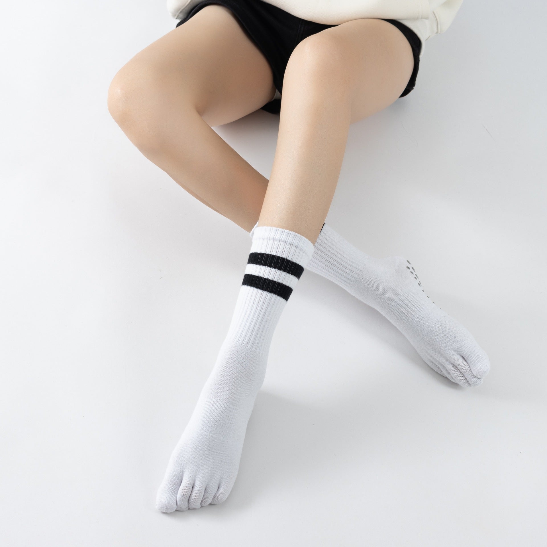 Yogcsde | Women’s Five-Toe Parallel-Bar Style Yoga Socks – Lightweight Autumn Pilates & Indoor Fitness Socks