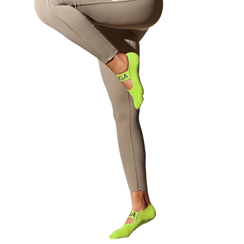 Yogcsde | Women’s Five-Toe Yoga Socks with Minimal Strap – Seamless Design for Beginner Pilates & Indoor Practice