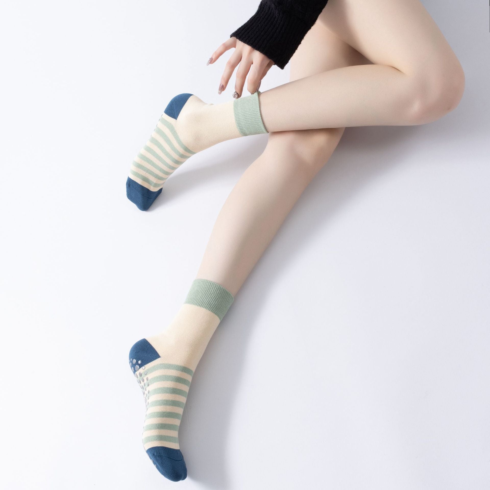 Yogcsde | Women's Macaron-Colored Yoga Socks, Vibrant Spring & Summer Non-Slip Floor Socks
