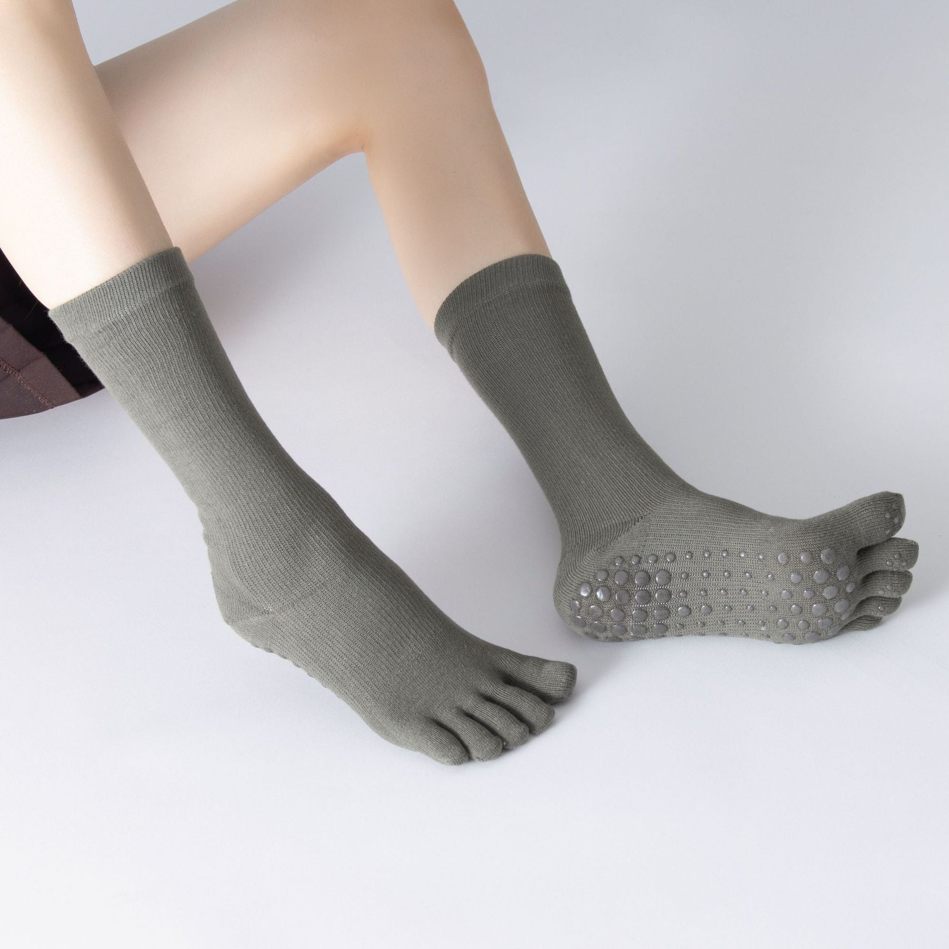 Yogcsde | Women's High-Compression Non-Slip Yoga Socks, All-Season Calf Support Socks for Fitness