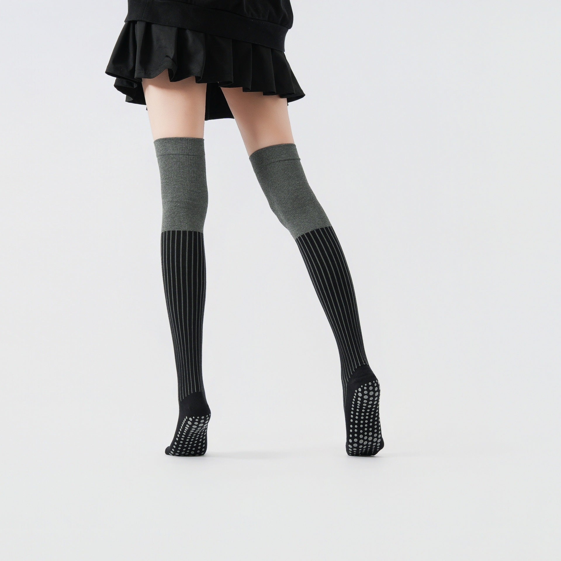 Yogcsde | Women's Autumn & Winter Over-The-Knee Compression Yoga Socks, Non-Slip Slimming Pilates Socks