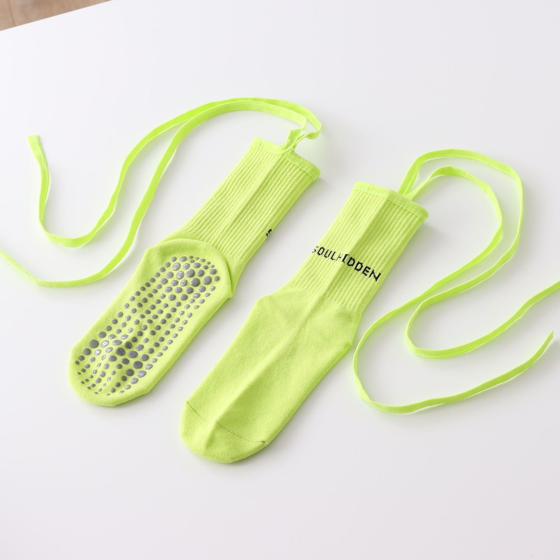 Yogcsde | Women's Strappy Yoga Socks, Slimming Non-Slip Pilates and Dance Socks for All Seasons