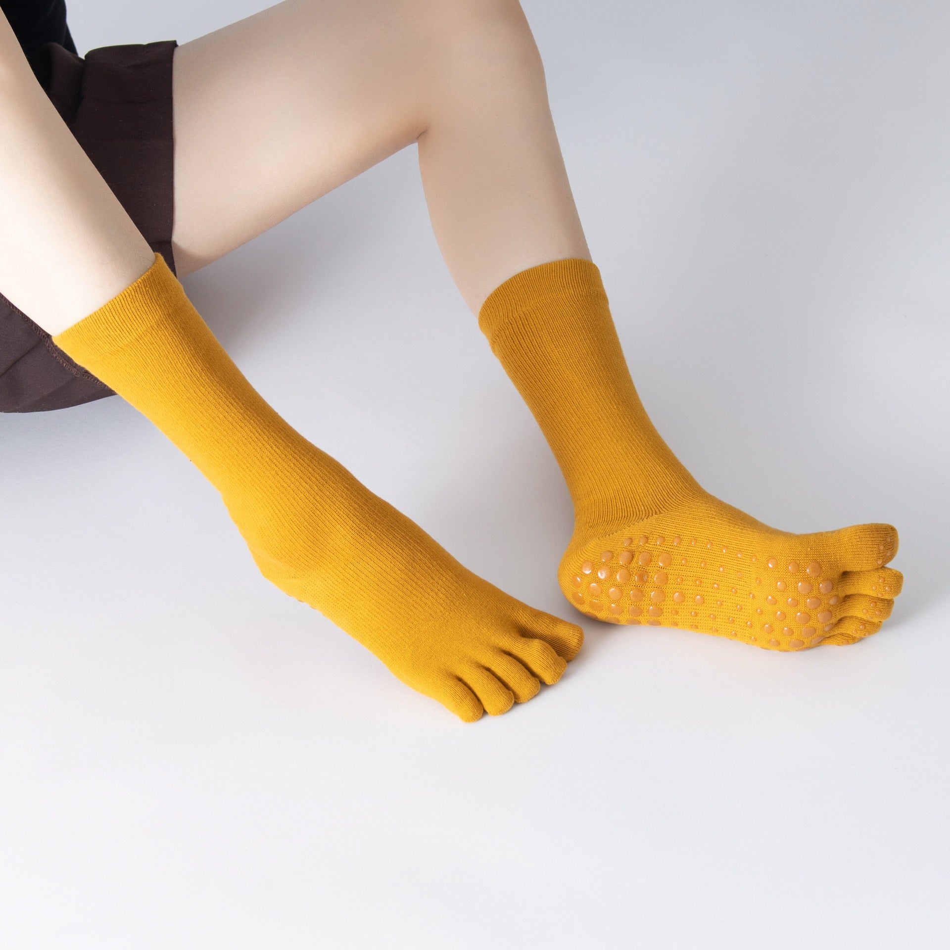 Yogcsde | Women's High-Compression Non-Slip Yoga Socks, All-Season Calf Support Socks for Fitness